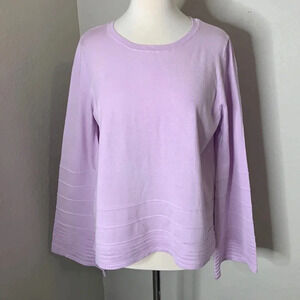 A NEW DAY lilac purple bell sleeve sweater size large